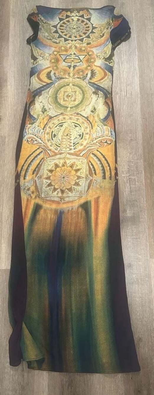 Vintage Vivienne Tam for Cache chakra mesh dress - Picture 7 of 9